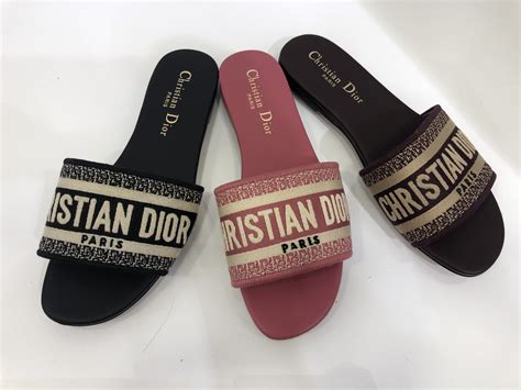 dior womens slippers|christian dior slippers original.